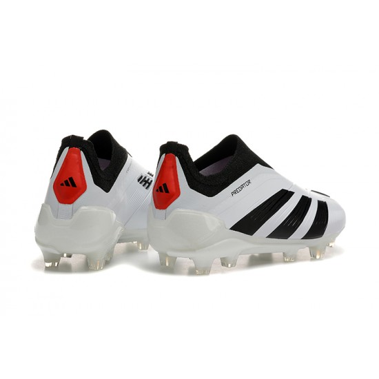 Alta calidad Adidas Predator Accuracy FG Negro Blanco Hombre Zapatos De Futbol