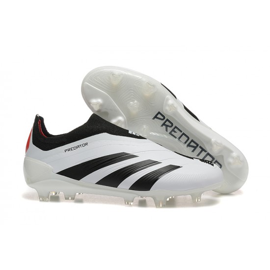 Alta calidad Adidas Predator Accuracy FG Negro Blanco Hombre Zapatos De Futbol