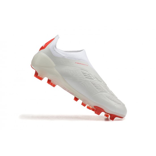 Alta calidad Adidas Predator Accuracy FG Rojo Blanco Hombre Zapatos De Futbol