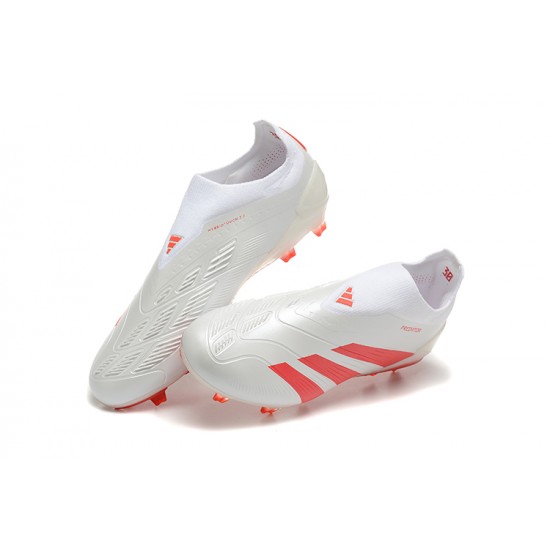 Alta calidad Adidas Predator Accuracy FG Rojo Blanco Hombre Zapatos De Futbol
