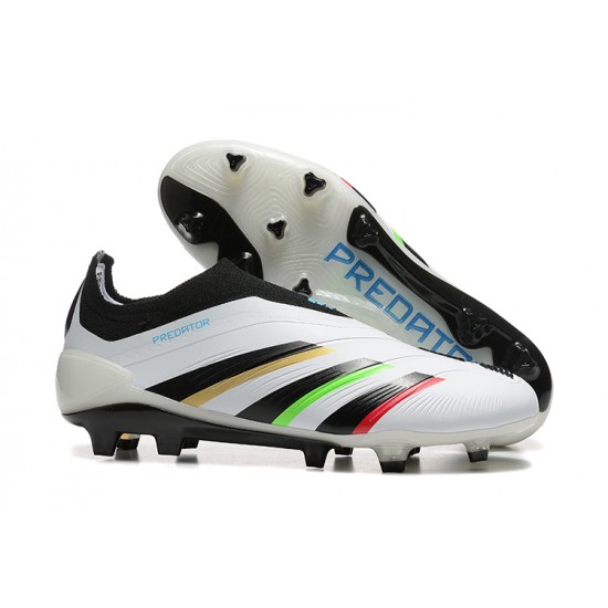 Tienda  Adidas Predator Accuracy FG Blanco Negro Zapatos De Futbol