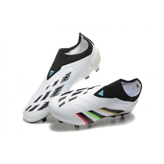 Tienda  Adidas Predator Accuracy FG Blanco Negro Zapatos De Futbol