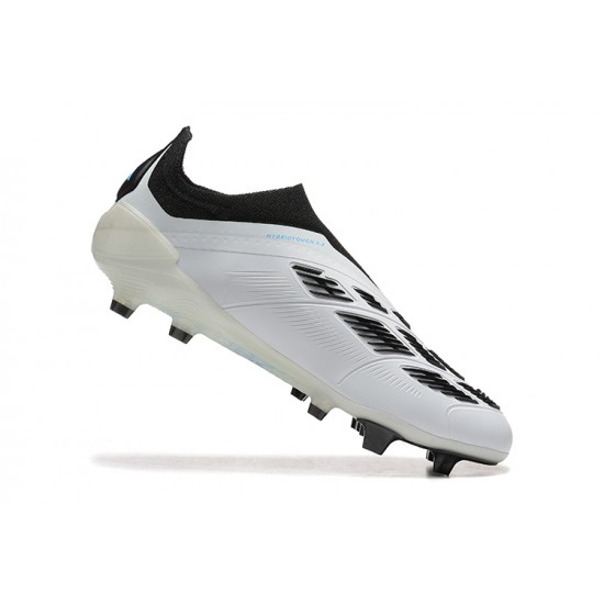 Tienda  Adidas Predator Accuracy FG Blanco Negro Zapatos De Futbol