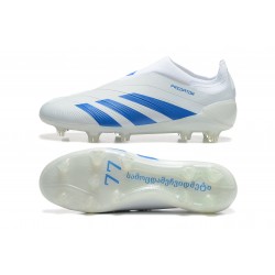 Adidas Predator Accuracy FG Blanco y Azul Hombre Zapatos De Futbol