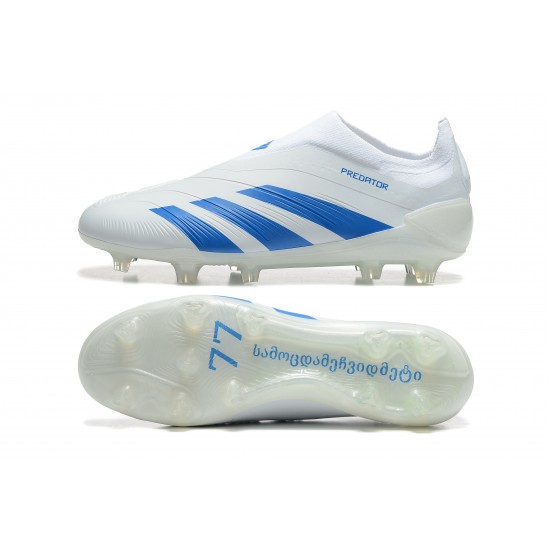 Comprar ahora  Adidas Predator Accuracy FG Blanco y Azul Hombre Zapatos De Futbol