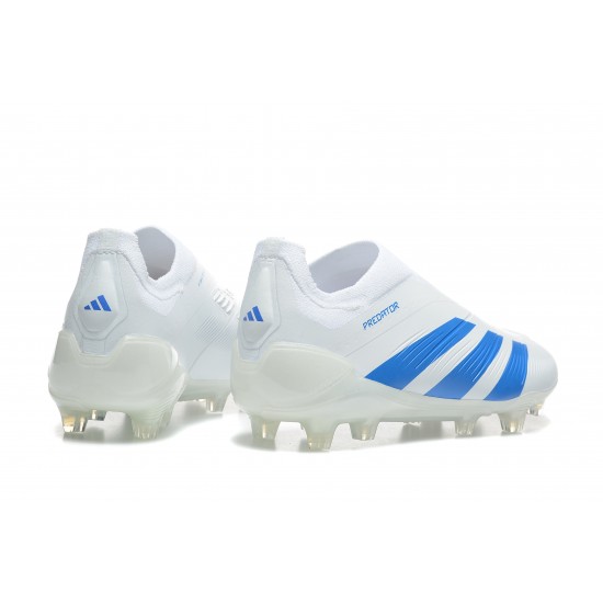 Comprar ahora  Adidas Predator Accuracy FG Blanco y Azul Hombre Zapatos De Futbol