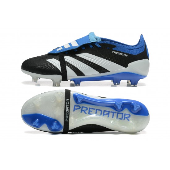 Explorar  Adidas Predator Accuracy FG Negro y AzulZapatos De Futbol