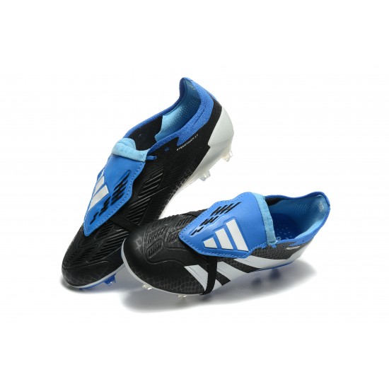 Explorar  Adidas Predator Accuracy FG Negro y AzulZapatos De Futbol