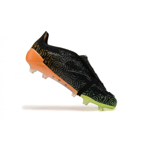 Mejor calidad  Adidas Predator Accuracy FG Negro y Naranja Hombre Zapatos De Futbol