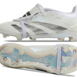 Adidas Predator Accuracy FG Blanco Plata Hombre Zapatos De Futbol