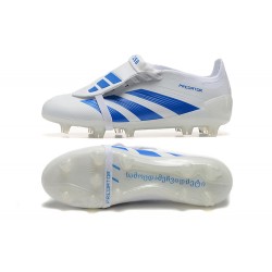 Adidas Predator Accuracy FG Blanco y Azul Zapatos De Futbol