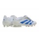 Alta calidad Adidas Predator Accuracy FG Blanco y Azul Zapatos De Futbol