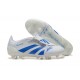 Alta calidad Adidas Predator Accuracy FG Blanco y Azul Zapatos De Futbol