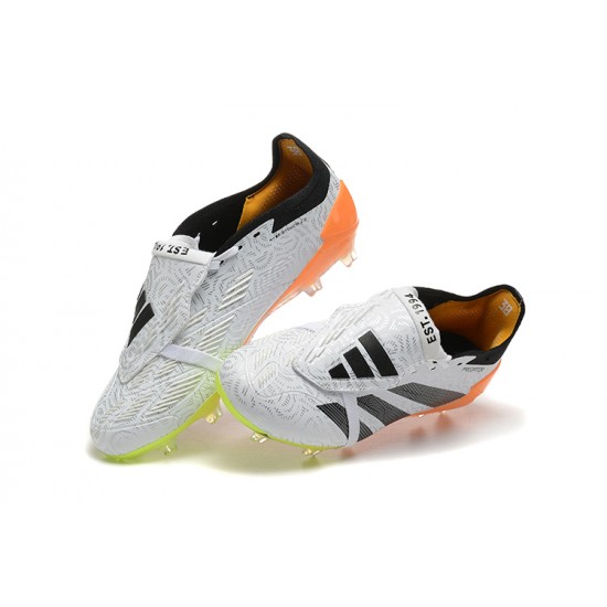 Comprar  Adidas Predator Accuracy FG Blanco y Naranja Zapatos De Futbol