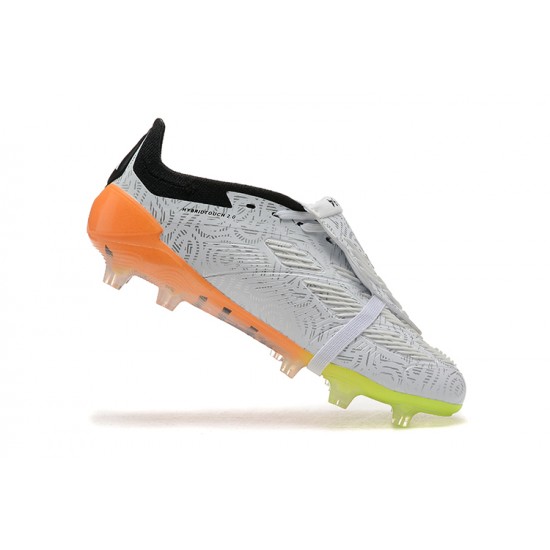 Comprar  Adidas Predator Accuracy FG Blanco y Naranja Zapatos De Futbol