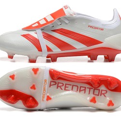 Adidas Predator Accuracy FG Blanco y Rojo Zapatos De Futbol
