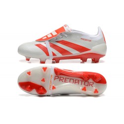 Adidas Predator Accuracy FG Blanco y Rojo Zapatos De Futbol