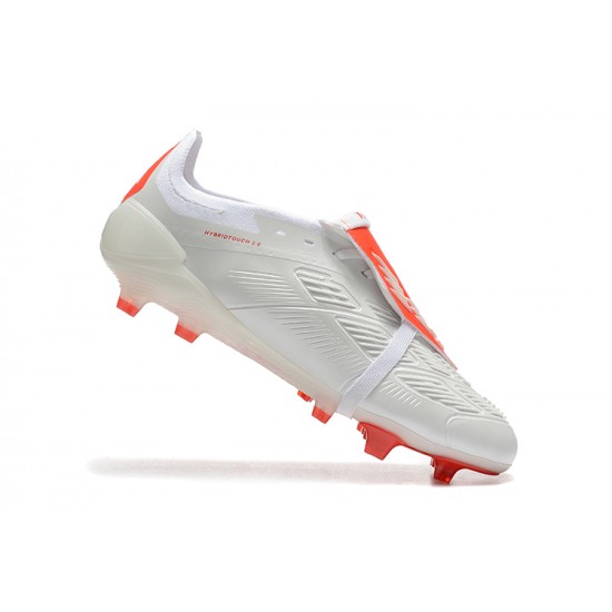 Alta calidad Adidas Predator Accuracy FG Blanco y Rojo Zapatos De Futbol
