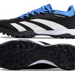 Adidas Predator 24 Elite TF Negro y Azul Hombre Zapatos De Futbol