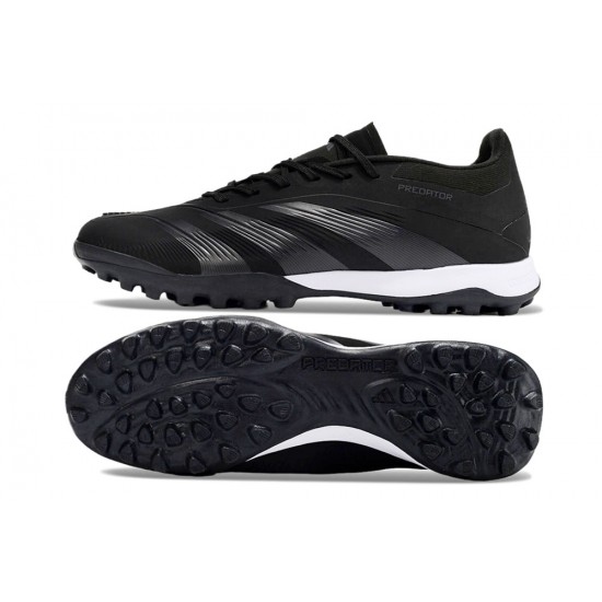 Tienda  Adidas Predator 24 Elite TF Negro y Gris Hombre Zapatos De Futbol