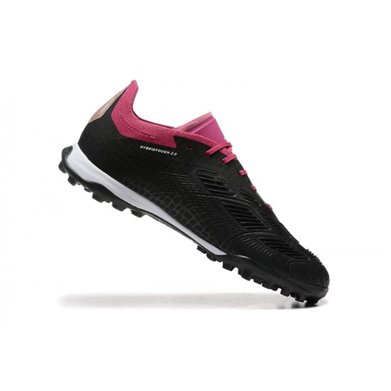 Mejor calidad  Adidas Predator 24 Elite TF Rosa Negro Hombre Zapatos De Futbol