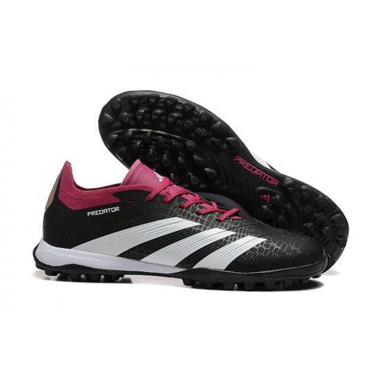Mejor calidad  Adidas Predator 24 Elite TF Rosa Negro Hombre Zapatos De Futbol