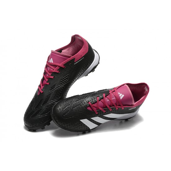 Mejor calidad  Adidas Predator 24 Elite TF Rosa Negro Hombre Zapatos De Futbol