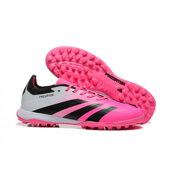 Comprar  Adidas Predator 24 Elite TF Rosa y Negro Hombre Zapatos De Futbol