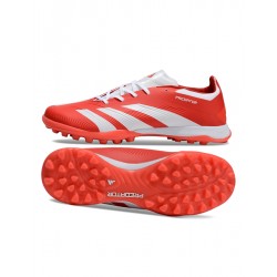 Adidas Predator 24 Elite TF Rojo y Blanco Hombre Zapatos De Futbol