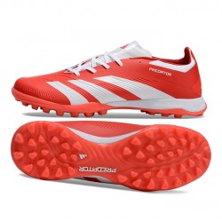 Adidas Predator 24 Elite TF Rojo y Blanco Hombre Zapatos De Futbol