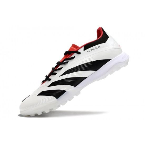 Explorar  Adidas Predator 24 Elite TF Blanco y Negro Hombre Zapatos De Futbol