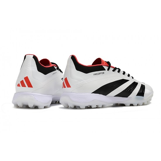 Explorar  Adidas Predator 24 Elite TF Blanco y Negro Hombre Zapatos De Futbol
