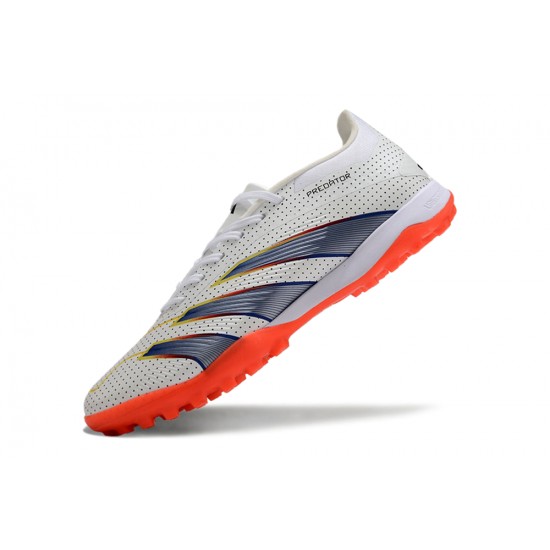 Comprar  Adidas Predator 24 Elite TF Blanco y Naranja Hombre Zapatos De Futbol