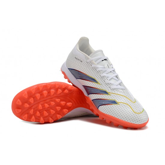 Comprar  Adidas Predator 24 Elite TF Blanco y Naranja Hombre Zapatos De Futbol