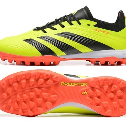 Adidas Predator 24 Elite TF Amarillo y Negro Zapatos De Futbol