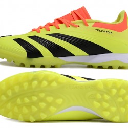 Adidas Predator 24 Elite TF Amarillo y Negro Hombre Zapatos De Futbol