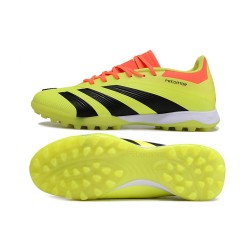 Adidas Predator 24 Elite TF Amarillo y Negro Hombre Zapatos De Futbol