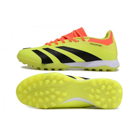 Tienda  Adidas Predator 24 Elite TF Amarillo y Negro Hombre Zapatos De Futbol