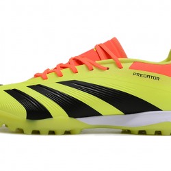Adidas Predator 24 Elite TF Amarillo y Negro Hombre Zapatos De Futbol