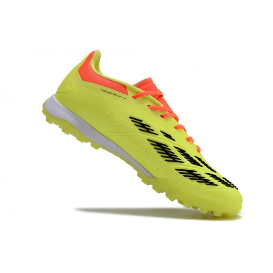 Tienda  Adidas Predator 24 Elite TF Amarillo y Negro Hombre Zapatos De Futbol