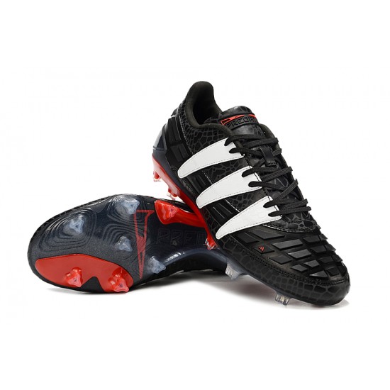 Alta calidad Adidas Predator Accuracy FG Negro Blanco Hombre Zapatos De Futbol
