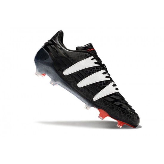 Alta calidad Adidas Predator Accuracy FG Negro Blanco Hombre Zapatos De Futbol