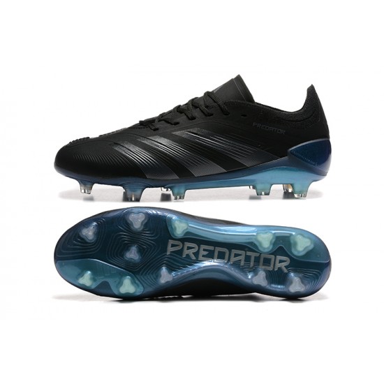 Tienda  Adidas Predator Accuracy FG Negro Azul Hombre Zapatos De Futbol