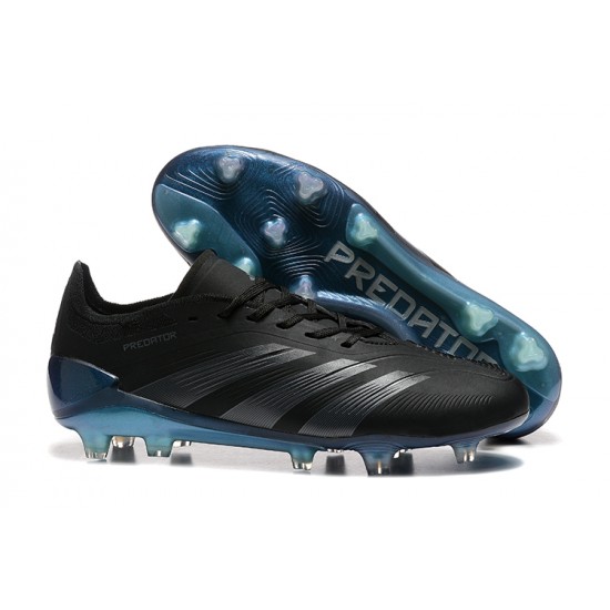 Tienda  Adidas Predator Accuracy FG Negro Azul Hombre Zapatos De Futbol