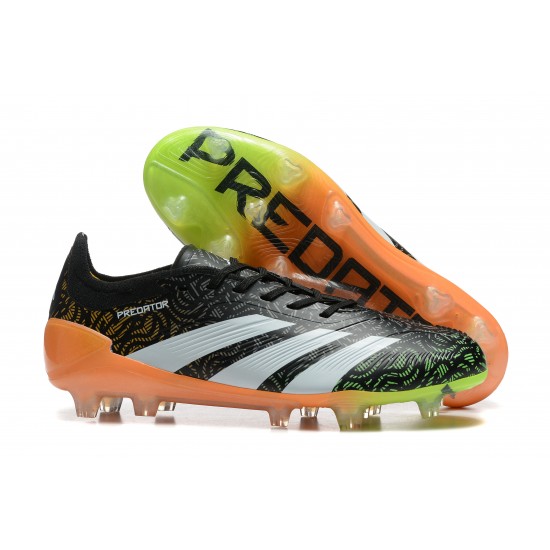 Mejor calidad  Adidas Predator Accuracy FG Negro Blanco Hombre Zapatos De Futbol