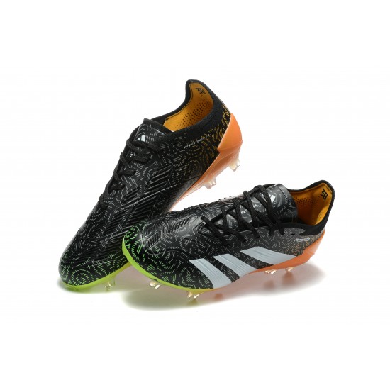 Mejor calidad  Adidas Predator Accuracy FG Negro Blanco Hombre Zapatos De Futbol