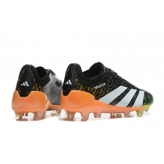 Mejor calidad  Adidas Predator Accuracy FG Negro Blanco Hombre Zapatos De Futbol