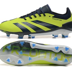 Adidas Predator Accuracy FG Negro y Amarillo Hombre Zapatos De Futbol