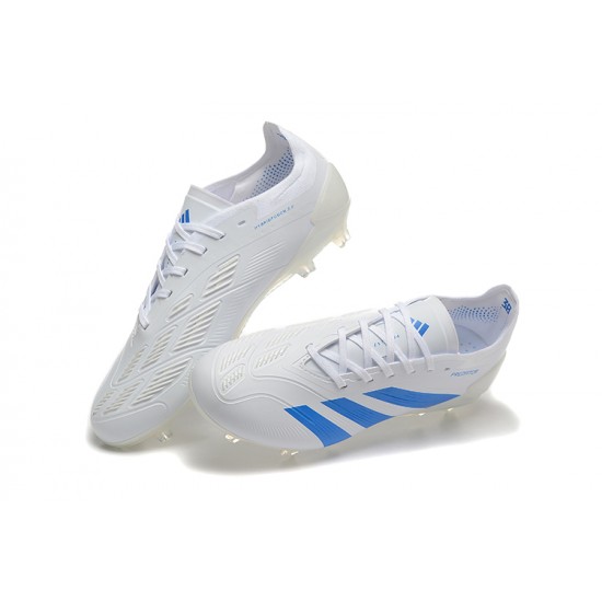 Descubrir  Adidas Predator Accuracy FG Blanco Azul Hombre Zapatos De Futbol