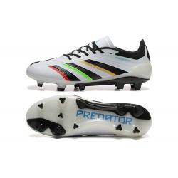 Adidas Predator Accuracy FG Blanco y Negro Hombre Zapatos De Futbol